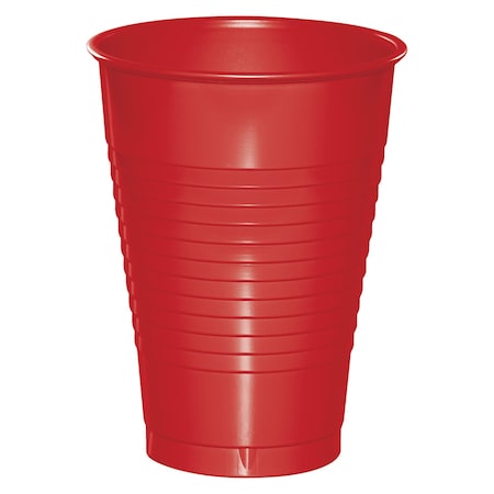 Touch Of Color Classic Red Plastic Cups, 16oz, 240PK 28103181